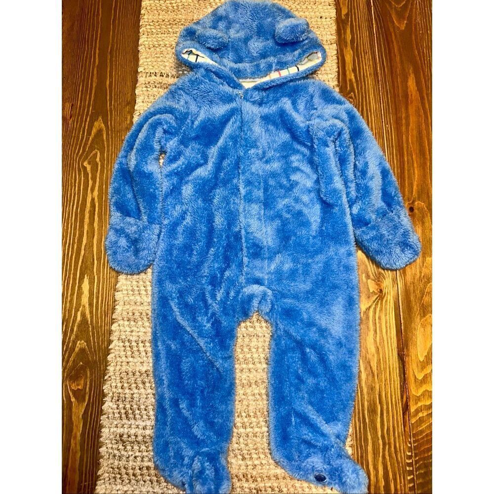 Magnetic Me Blue High Pile Fleece Bunting with Magnetic Closure Size 3-6 months